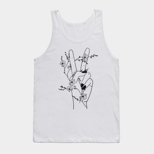 For the Love of Peace and Flowers Tank Top